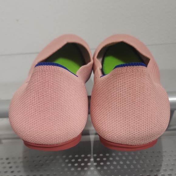 Rothy’s Pink Round Toe Flats Washable Sustainable Shoes - Picture 5 of 8